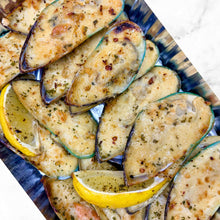 Load image into Gallery viewer, Baked New Zealand Mussels Miso Thermidor